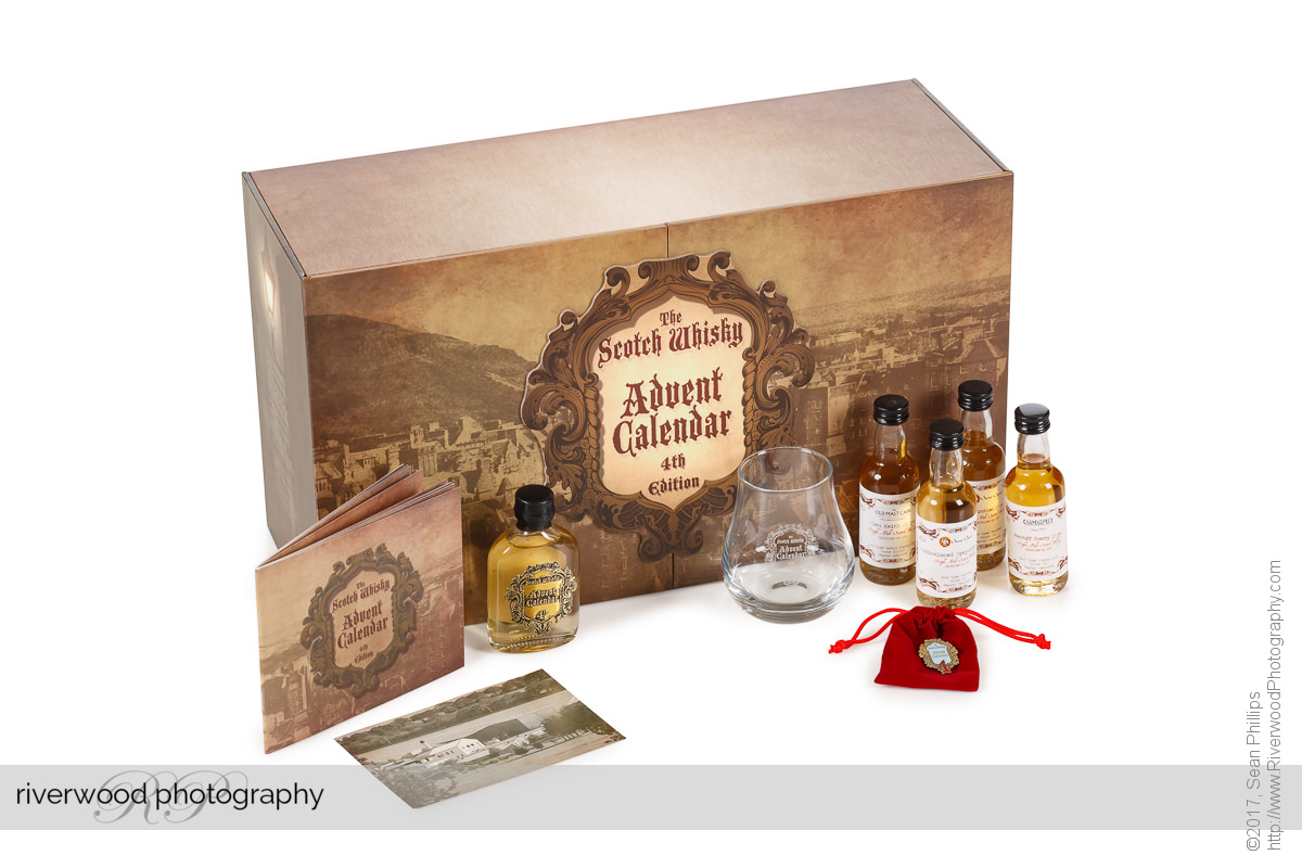 Product Photography - Secret Spirits Scotch Whisky Advent Calendar
