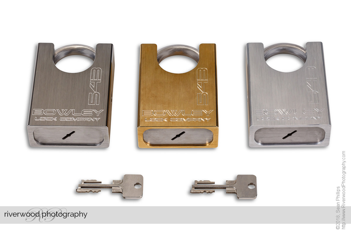 Commercial Product Photography for Bowley Lock Company